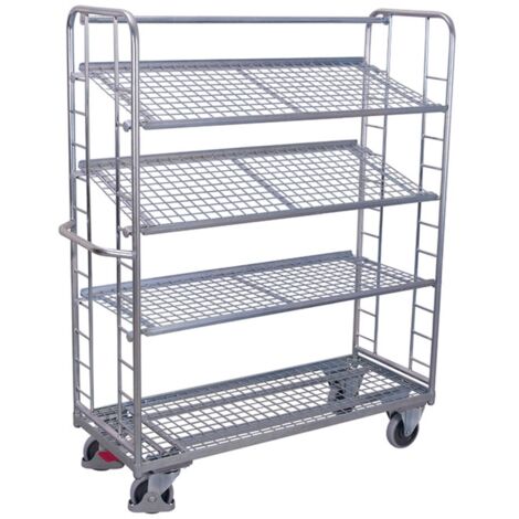VARIOfit Drahtgitterboden, neigbar und verzinkt für Etagenwagen 1650x650mm
