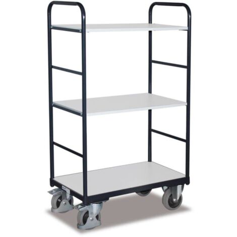 VARIOfit ESD Etagenwagen, hoch mit 3 Ladeflächen 1000x700mm