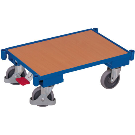 VARIOfit Euro-System-Roller mit Boden und Eckhülsen (10 mm Rand) Zentralbremse EasySTOP