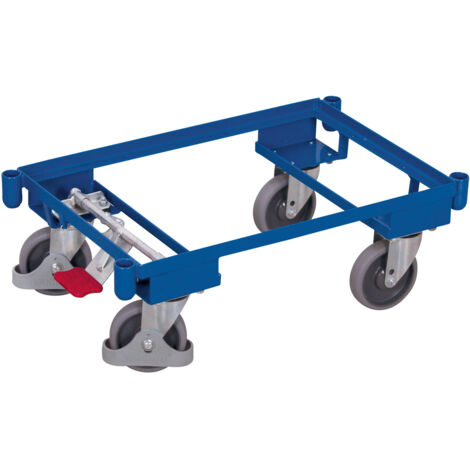 VARIOfit Euro-System-Roller mit EasySTOP, Eckhülsen ohne Boden 605x410mm