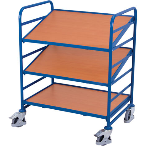 VARIOfit Eurokastenwagen mit 2 neigbaren Holzböden 825x610mm