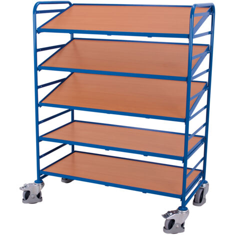 VARIOfit Eurokastenwagen mit 4 neigbaren Holzböden 1240x610mm