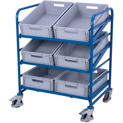 VARIOfit Eurokastenwagen mit 6 Kunststoffkästen