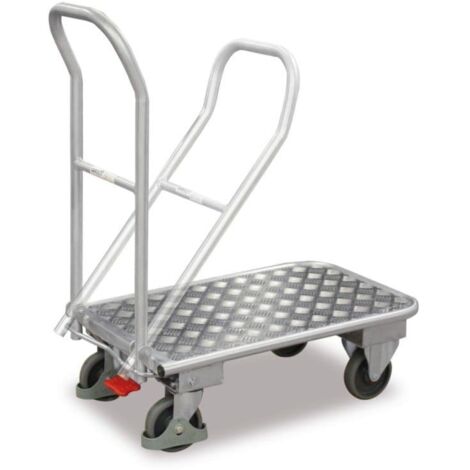 VARIOfit Klappbügelwagen mit Schiebebügel aus Aluminium 720x450mm