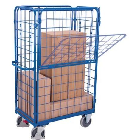 VARIOfit Längswand, hoch und halb abklappbar für Paket-/ Etagenwagen 850x500mm
