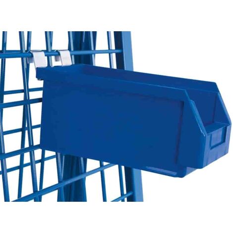 VARIOfit Materialkiste, blau 140x290x130mm für Werkstückwagen