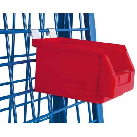 VARIOfit Materialkiste, rot 140x230x130mm für Werkstückwagen
