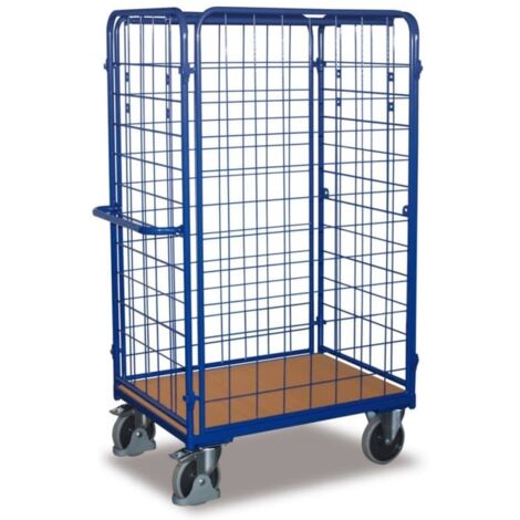 VARIOfit Paket-Vierwandwagen, hoch, seitlich vergittert Ladefläche 1000x700mm