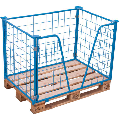 VARIOfit Palettenaufsatz Typ 65k mit Klemmvorrichtung aus Stahl 1200x1000mm Maße, 1600mm Höhe