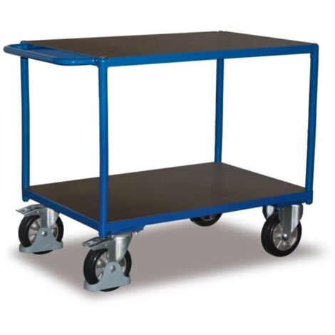 VARIOfit Schwerlast Tischwagen mit Schiebegriff und 2 Ladeflächen 1995x800mm