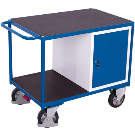 VARIOfit Schwerlast Werkstattwagen mit Schrank und 2 Ladeflächen 1060x700mm