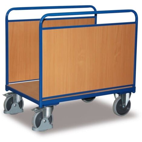 VARIOfit Seitenbügelwagen mit Längswänden aus Holz 1060x540mm