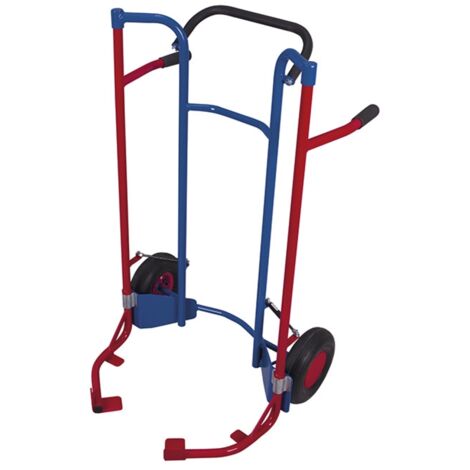 VARIOfit Stahl-Reifenkarre 200kg Tragkraft 1150mm Höhe Luftbereifung