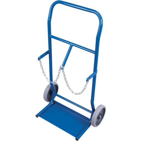 VARIOfit Stahlflaschenkarre 50 kg Traglast für 2 Flaschen a 10 Liter