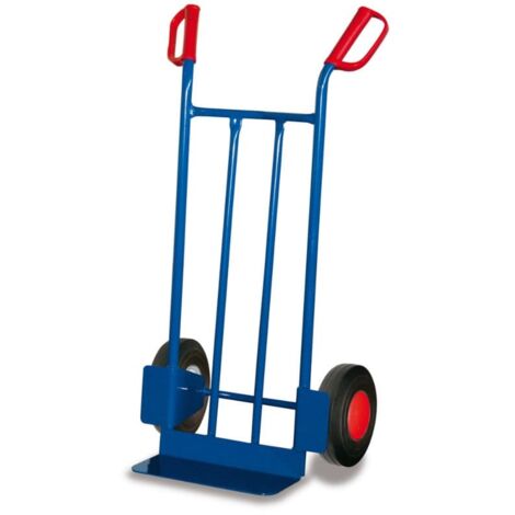 VARIOfit Stahlrohrkarren 250kg Traglast mit gebogenen Querstreben Vollgummibereifung