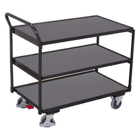VarioFit Tischwagen mit 3 Ladeflächen RAL 7016