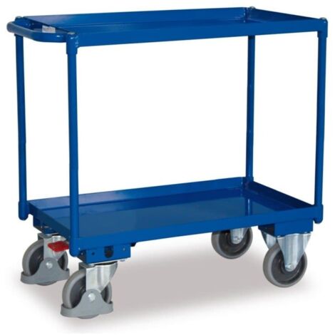 VARIOfit Tischwagen mit Wanne, Schiebegriff und 2 Ladeflächen 995x695mm