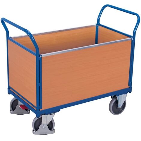 VARIOfit Vierwandwagen mit Holzwänden 1000x650mm