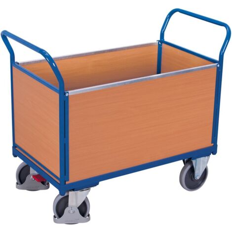 VARIOfit Vierwandwagen mit Holzwänden 850x450mm