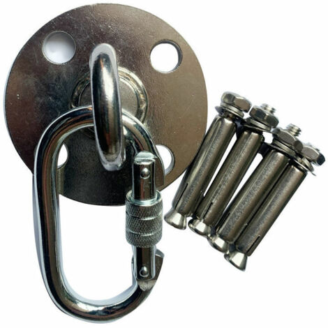 Varios tipos de ganchos de fijación para techo, ganchos para colgar de acero inoxidable de alta resistencia, 4 tornillos de fijación para conjuntos de madera de hormigón, yoga, hamaca, silla colgante,