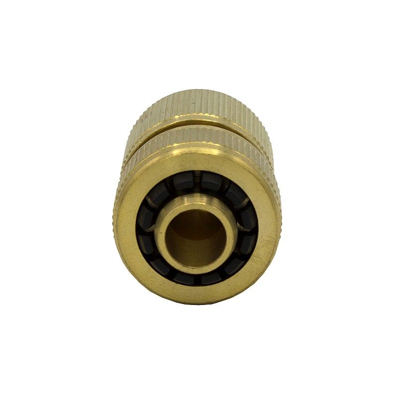 Messing blank VARIOSAN Stecksystem Schlauchkupplung mit Wasserstop 13033 3//4