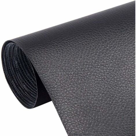Various Adhesive Tape, Leather Repair Patch, Leather Patch, 5 Pieces Self-Adhesive Leather Patch, Durable Artificial Leather, Rub-Resistant, Self-Adhesive, for Car Seats, Sofas (20 x 30cm, Black)