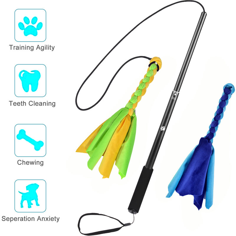 

Varita extensible para cachorros de perro, flexible, duradera, practica, para encantadores de perros, varita retractil para perros, juguete