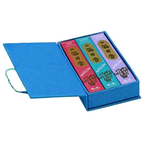 Varitas de incienso - set de regalo: Jazm铆n / Rosa / Lavanda
