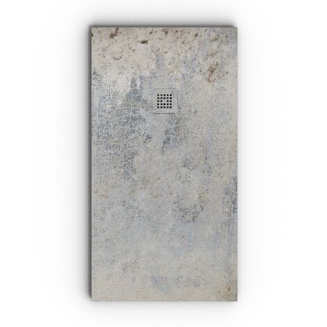 VAROBATH - Receveur de douche 3D 100x100 - Modèle CEMGRAF effet ciment