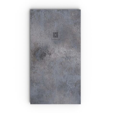 VAROBATH - Receveur de douche 3D 100x100 - Modèle CONCRYS effet ciment