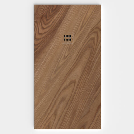 VAROBATH - Receveur de douche 3D 100x100 - Modèle FORESTGRAIN effet bois