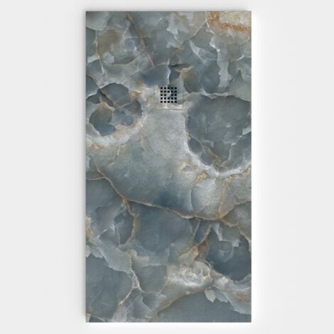 VAROBATH - Receveur de douche 3D 100x100 - Modèle LITEC effet marbre