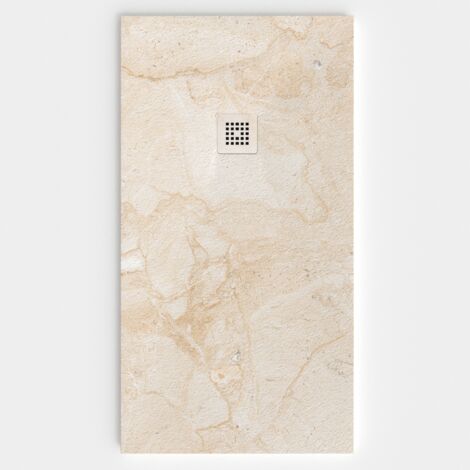 VAROBATH - Receveur de douche 3D 100x100 - Modèle MARES effet marbre