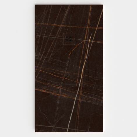 VAROBATH - Receveur de douche 3D 100x100 - Modèle SHADOW effet marbre