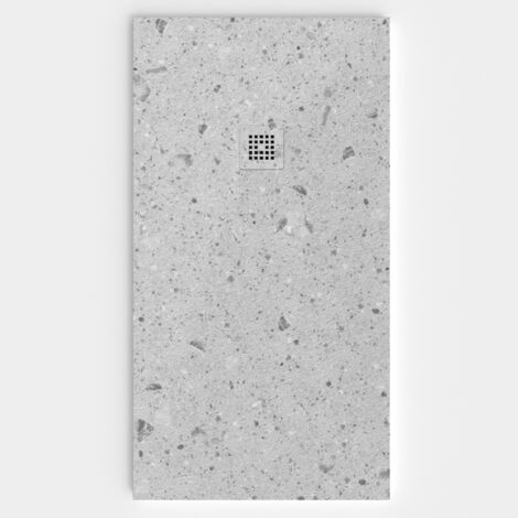 VAROBATH - Receveur de douche 3D 100x100 - Modèle TERRATIRE effet terrazzo