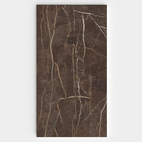 VAROBATH - Receveur de douche 3D 100x100 - Modèle TRANCO effet marbre
