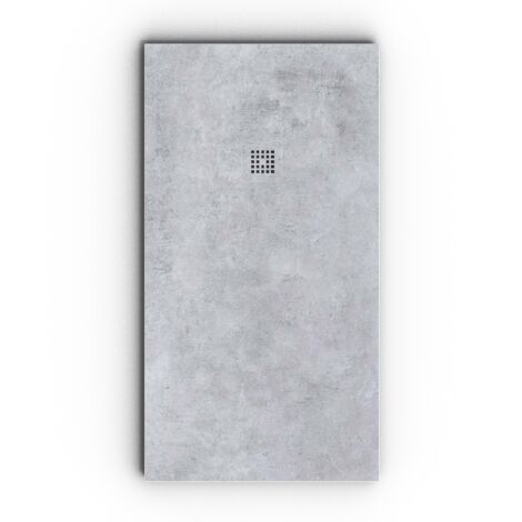 VAROBATH - Receveur de douche 3D 70x100 - Modèle CIVETTA effet ciment