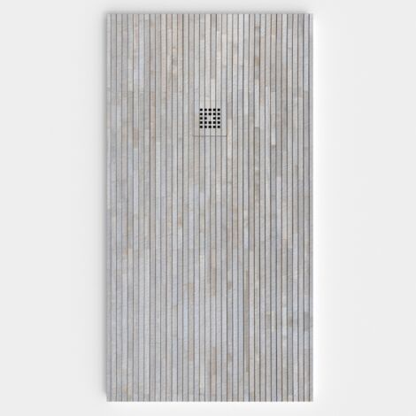 VAROBATH - Receveur de douche 3D 70x140 - Modèle LARCH effet bois