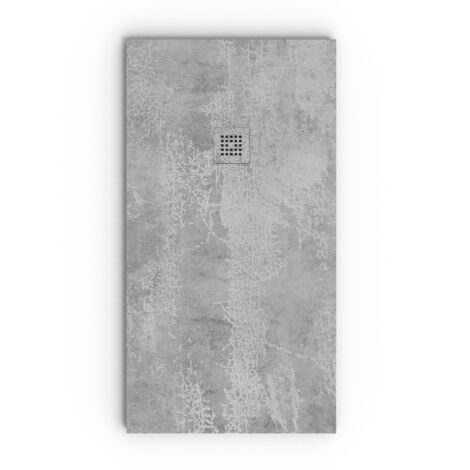 VAROBATH - Receveur de douche 3D 70x140 - Modèle URBANIX effet ciment