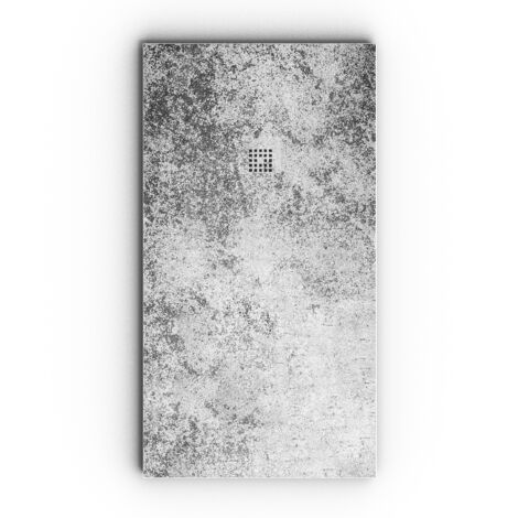 VAROBATH - Receveur de douche 3D 70x220 - Modèle GRISMAT effet ciment
