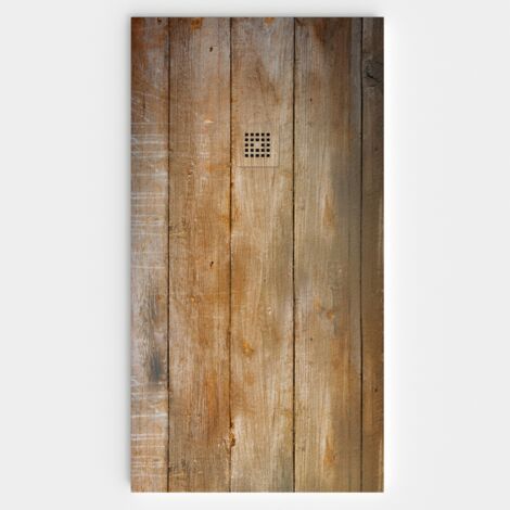 VAROBATH - Receveur de douche 3D 80x100 - Modèle ROVERE effet bois