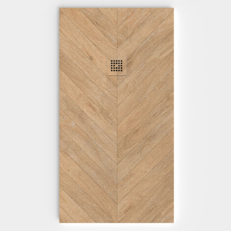 VAROBATH - Receveur de douche 3D 80x120 - Modèle CEDAR effet bois