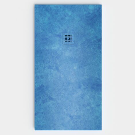 VAROBATH - Receveur de douche 3D 80x180 - Modèle BLUE effet ciment