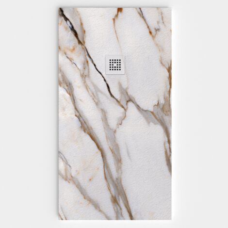 VAROBATH - Receveur de douche 3D 80x180 - Modèle SANTA effet marbre