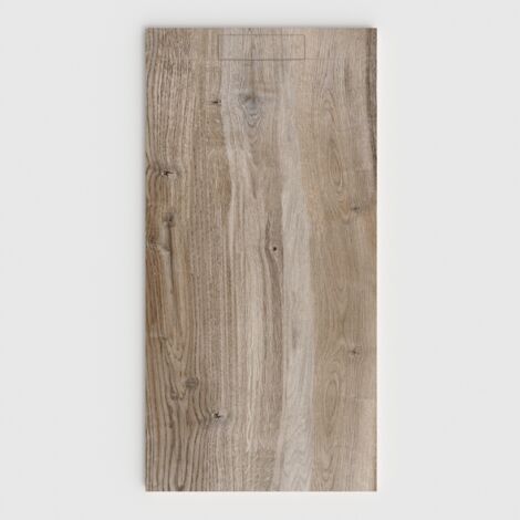 VAROBATH - Receveur de douche 3D Plaster 100x100 - Modèle DRYWIN effet bois