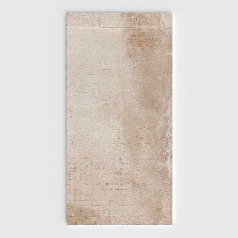 VAROBATH - Receveur de douche 3D Plaster 100x100 - Modèle Gravon effet ciment