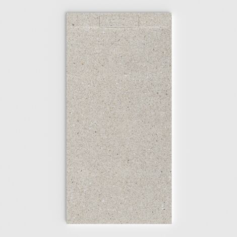 VAROBATH - Receveur de douche 3D Plaster 100x100 - Modèle Rawken effet ciment