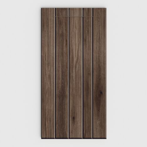 VAROBATH - Receveur de douche 3D Plaster 100x140 - Modèle BRUNALE effet bois