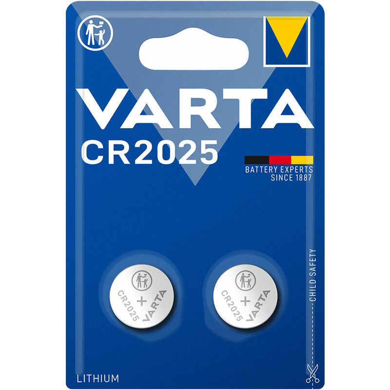 

VARTA Micropila lithium cr2025 3v varta (blister 2 unid) ø20,0x2,5mm