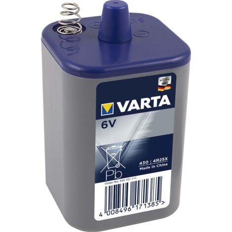 Varta 430 Longife - Batteria 4R25 x , 6 V , 7,5 Ah, Cloruro di zinco de (ZN/CL), 115 x 67 x 67 x 67 mm, blu